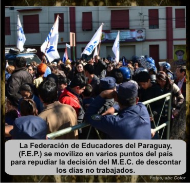 3 F.E.P- marcha-rutas-M.E.C.-policia-departamentos