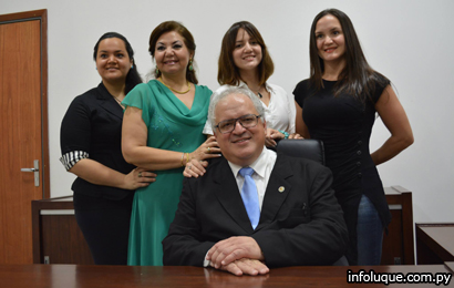 Exintendente Municipal de Luque, César Meza Bría y familia.